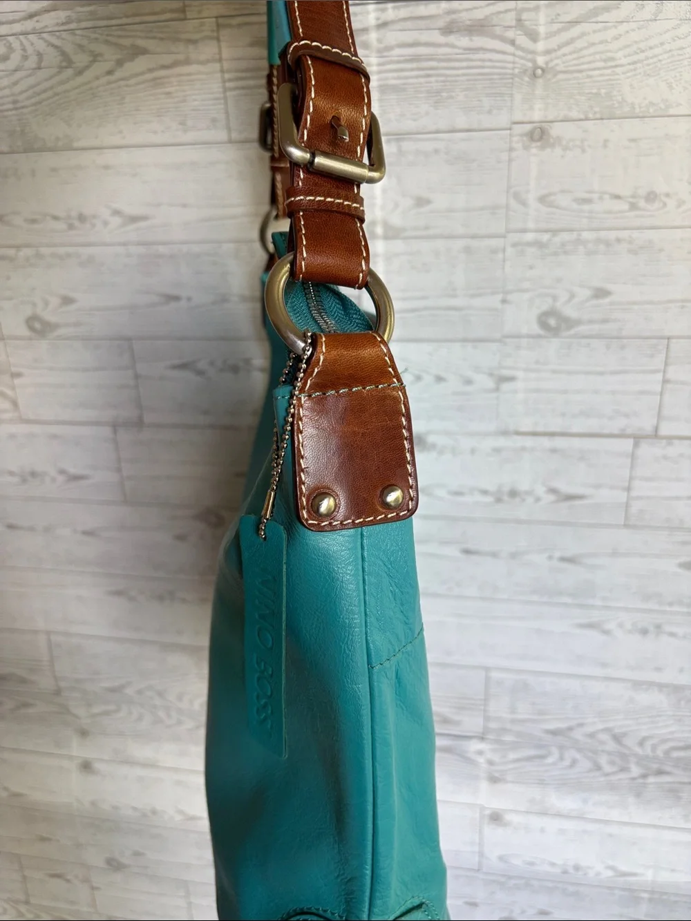 Nino Bossi Leather Hobo Bag vintage